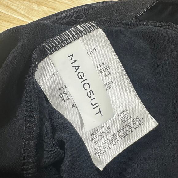 Magicsuit Sophie Tankini Top Black Women's Size 14 New With Tags Condition - Picture 4 of 9